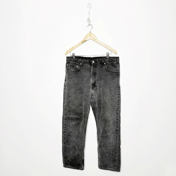 VTG 90s LEVI'S 505 regular fit straight leg jean gray CANADA cotton size 36 34 - Picture 1 of 8